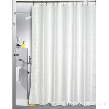 100% Polyester Solid Color Waterproof Shower Curtain​